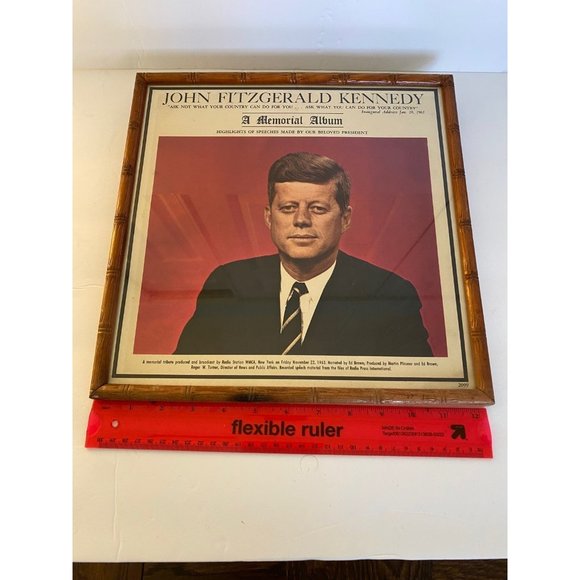 John Fitzgerald Kennedy: A Memorial Album made  in a frame. - Picture 5 of 9